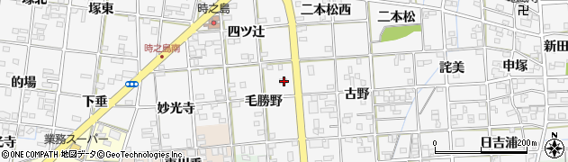 愛知県一宮市時之島毛勝野9周辺の地図