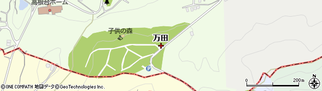 神奈川県平塚市万田周辺の地図