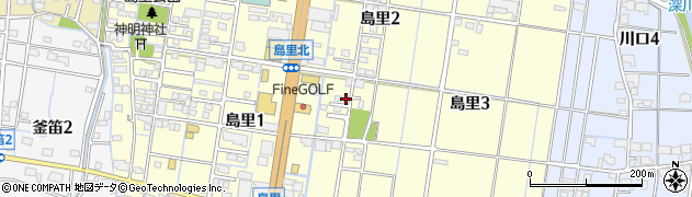 岐阜県大垣市島里周辺の地図