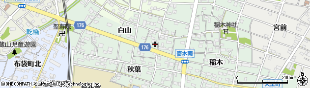 愛知県江南市寄木町白山100周辺の地図