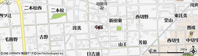 愛知県一宮市時之島申塚周辺の地図