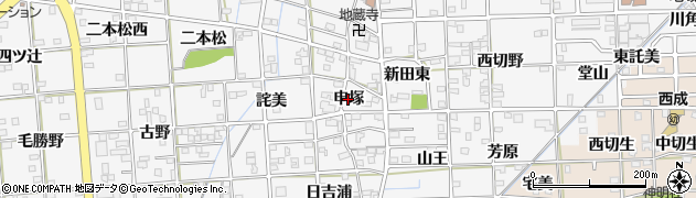 愛知県一宮市時之島（申塚）周辺の地図