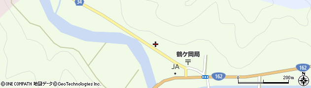 京都府南丹市美山町鶴ケ岡（コモウ谷）周辺の地図