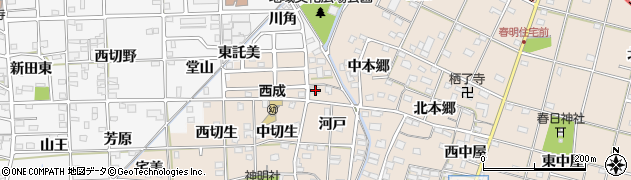 愛知県一宮市春明河戸111周辺の地図