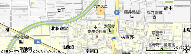 愛知県一宮市開明（北新田）周辺の地図