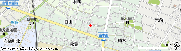 愛知県江南市寄木町白山135周辺の地図