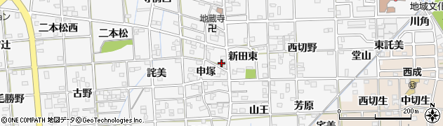 愛知県一宮市時之島申塚13周辺の地図