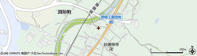 京都府綾部市渕垣町（久田）周辺の地図
