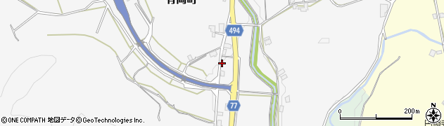 京都府綾部市有岡町（沖ノ田）周辺の地図