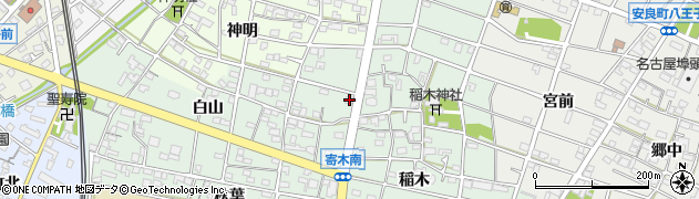 愛知県江南市寄木町白山120周辺の地図