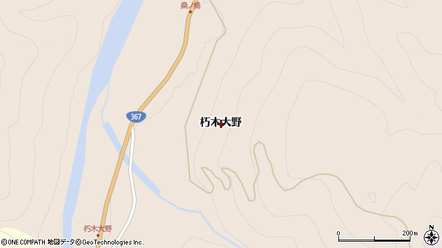 〒520-1423 滋賀県高島市朽木大野の地図