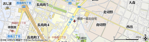 愛知県一宮市一宮（中島東）周辺の地図