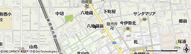 愛知県一宮市今伊勢町馬寄六地蔵前周辺の地図