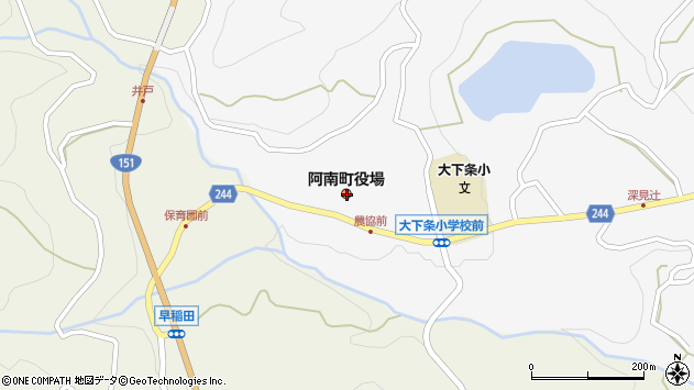 〒399-1500 長野県下伊那郡阿南町（以下に掲載がない場合）の地図