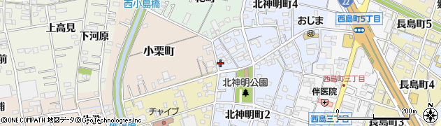 愛知県一宮市一宮（郷西）周辺の地図