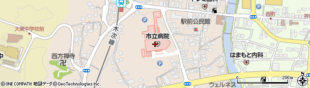 山陰合同銀行雲南市立病院 ＡＴＭ周辺の地図