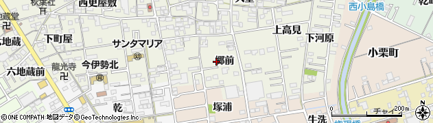 愛知県一宮市今伊勢町馬寄（郷前）周辺の地図