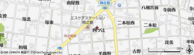 愛知県一宮市時之島四ツ辻周辺の地図