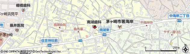 日本経済新聞湘南新聞販売株式会社　茅ヶ崎海岸支店周辺の地図