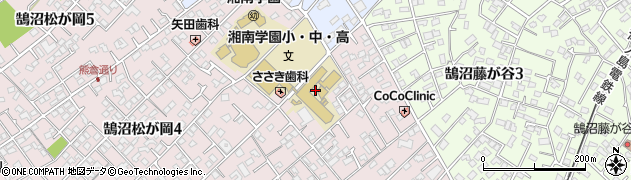 湘南学園高等学校周辺の地図