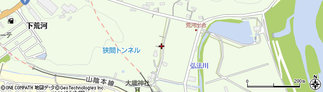 京都府福知山市下荒河周辺の地図