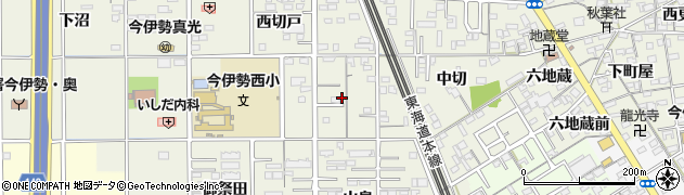 愛知県一宮市今伊勢町馬寄（西平）周辺の地図