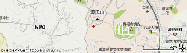 神奈川県鎌倉市扇ガ谷1丁目19周辺の地図