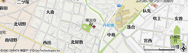 愛知県一宮市丹羽（宮浦）周辺の地図