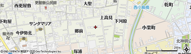 愛知県一宮市今伊勢町馬寄上高見7周辺の地図