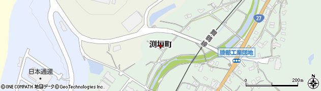 京都府綾部市渕垣町周辺の地図