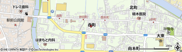 島根県雲南市大東町大東（西町）周辺の地図