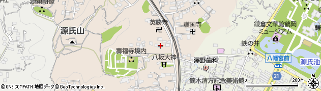 神奈川県鎌倉市扇ガ谷1丁目15周辺の地図