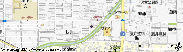 愛知県一宮市奥町七丁52周辺の地図