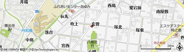 愛知県一宮市時之島玄曽47周辺の地図
