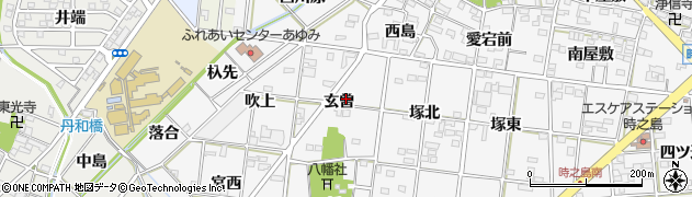 愛知県一宮市時之島玄曽17周辺の地図