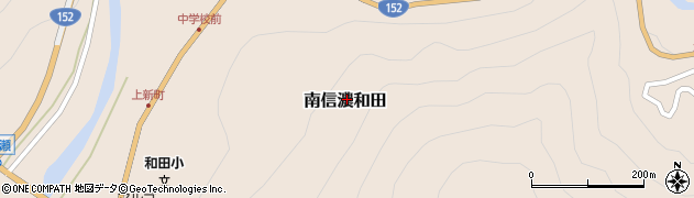 長野県飯田市南信濃和田周辺の地図