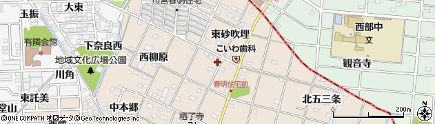 愛知県一宮市春明東柳原27周辺の地図