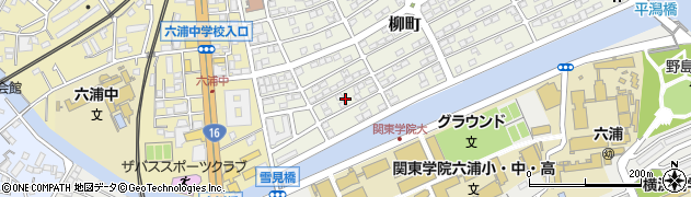 神奈川県横浜市金沢区柳町21周辺の地図
