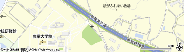 京都府綾部市位田町（桧前）周辺の地図