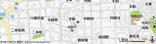 愛知県一宮市時之島中新田14周辺の地図