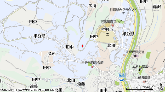 〒259-0144 神奈川県足柄上郡中井町半分形の地図