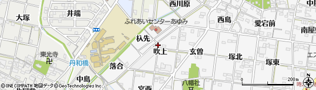 愛知県一宮市時之島（吹上）周辺の地図