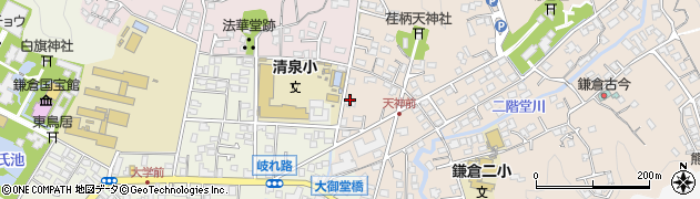 タイムズ鎌倉二階堂駐車場周辺の地図
