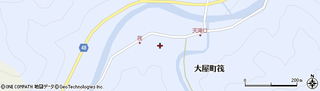 兵庫県養父市大屋町筏403周辺の地図