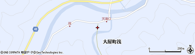兵庫県養父市大屋町筏432周辺の地図