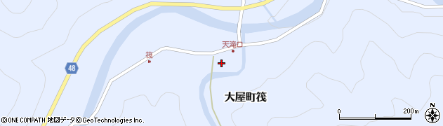 兵庫県養父市大屋町筏441周辺の地図