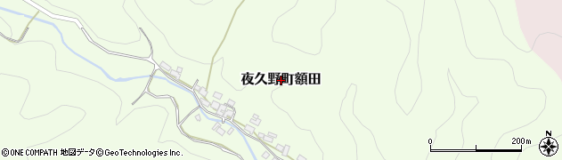 京都府福知山市夜久野町額田周辺の地図