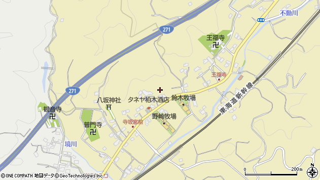 〒259-0101 神奈川県中郡大磯町寺坂の地図