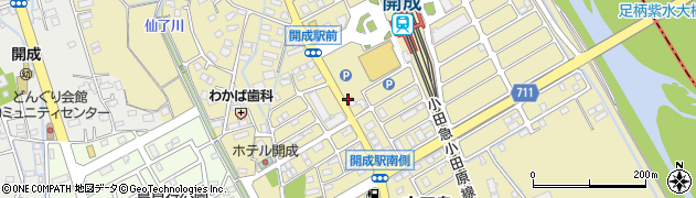 氷花餃子 開成店周辺の地図