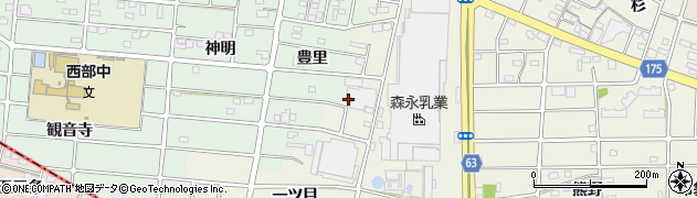 愛知県江南市中奈良町一ツ目71周辺の地図